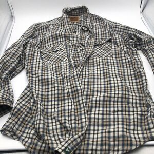 Mens Flannel Shirt Outdoor Life Size 2XLT Big And Tall Multicolor Thick Warm